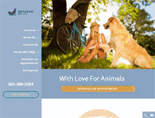 Tablet Screenshot of manzanoanimalclinic.com